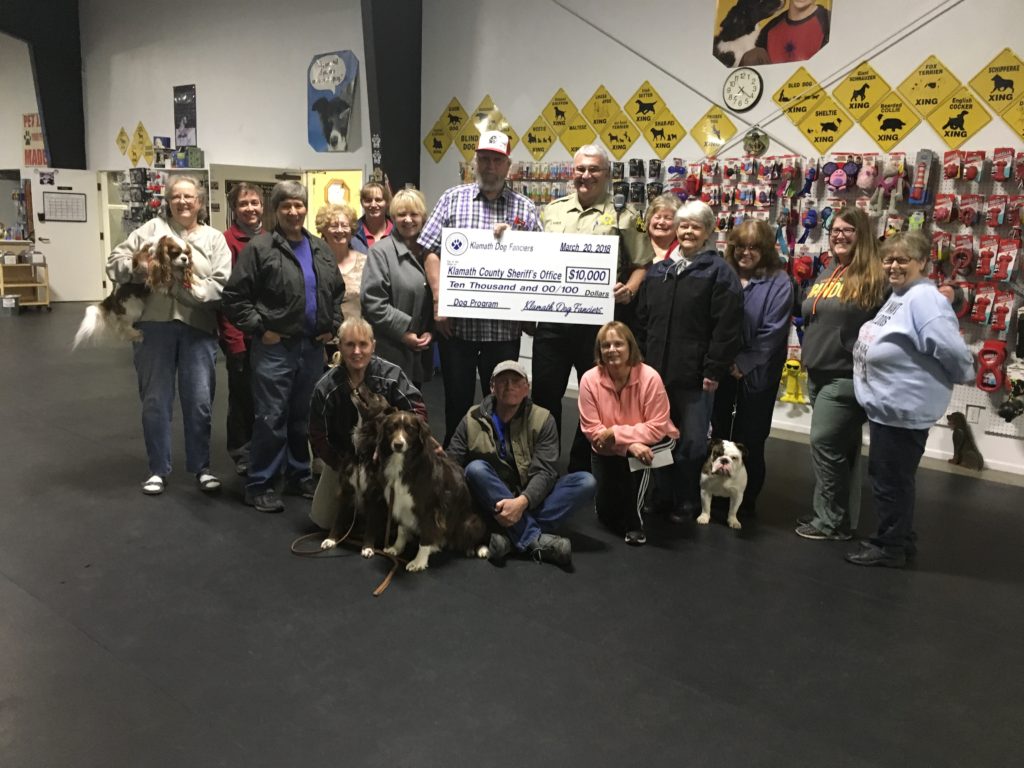 KDF Donates 10,000 to Klamath County Sheriff’s Office for new K9